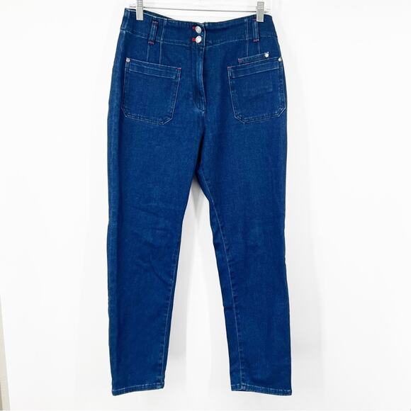 Maeve by Anthropologie Junie High-Rise Slim-Leg Jeans - Picture 1 of 7